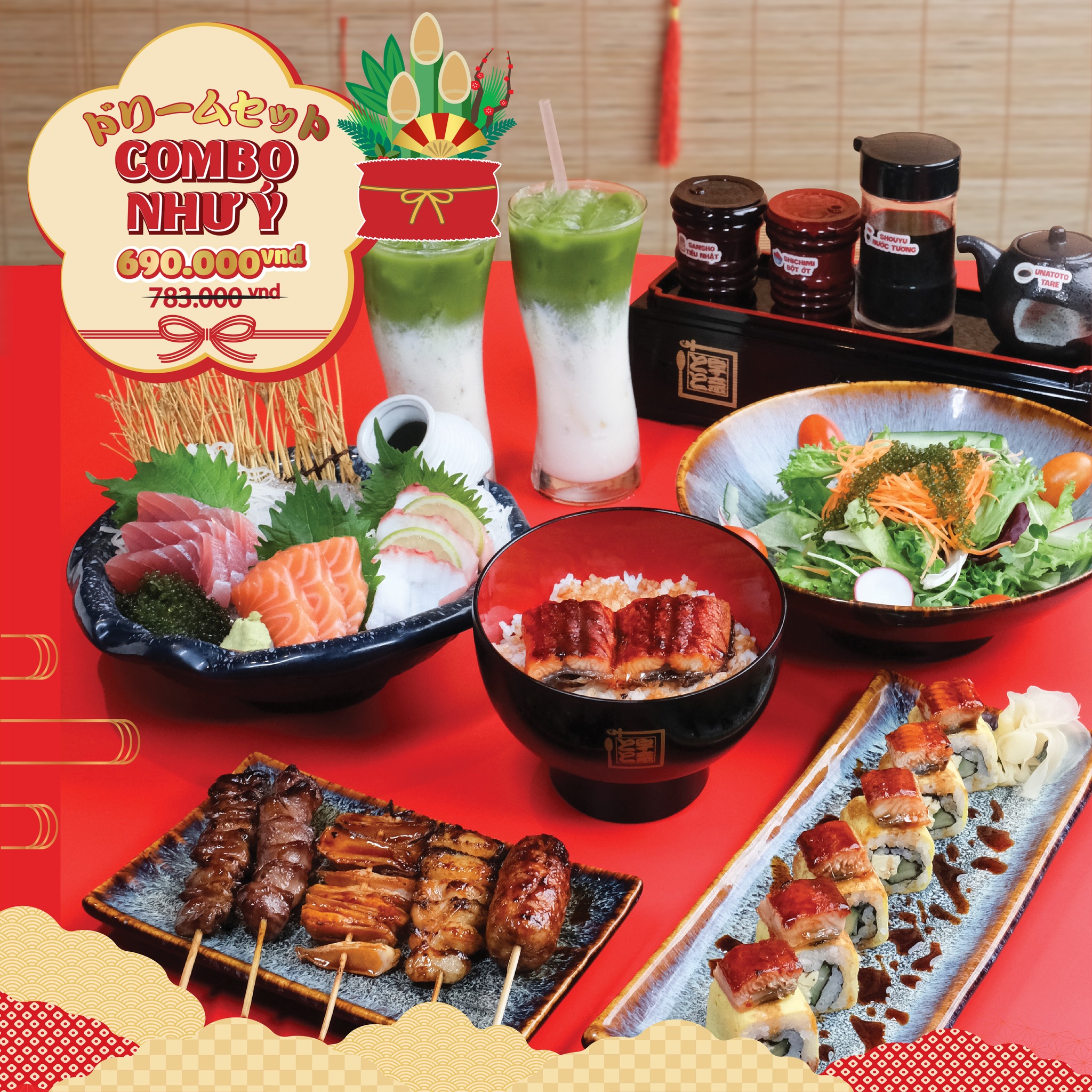 Combo Tết Như ý Tại Izakaya Unatoto Việt Nam
