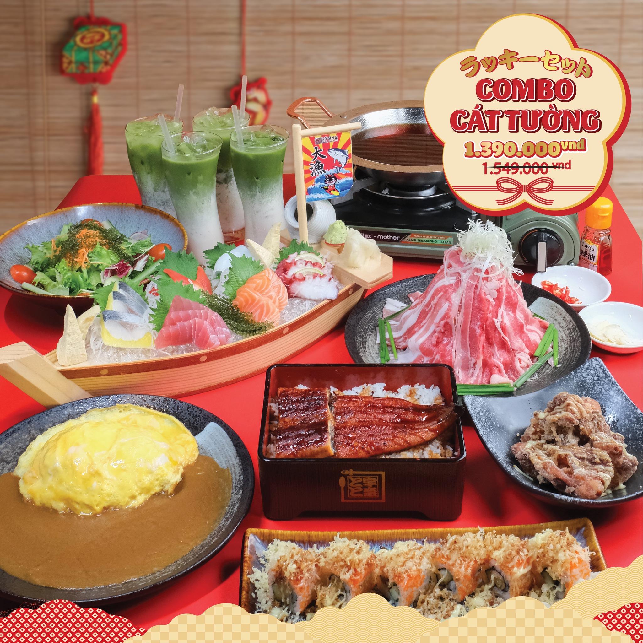 Combo Tết Cát Tường Tại Izakaya Unatoto Việt Nam