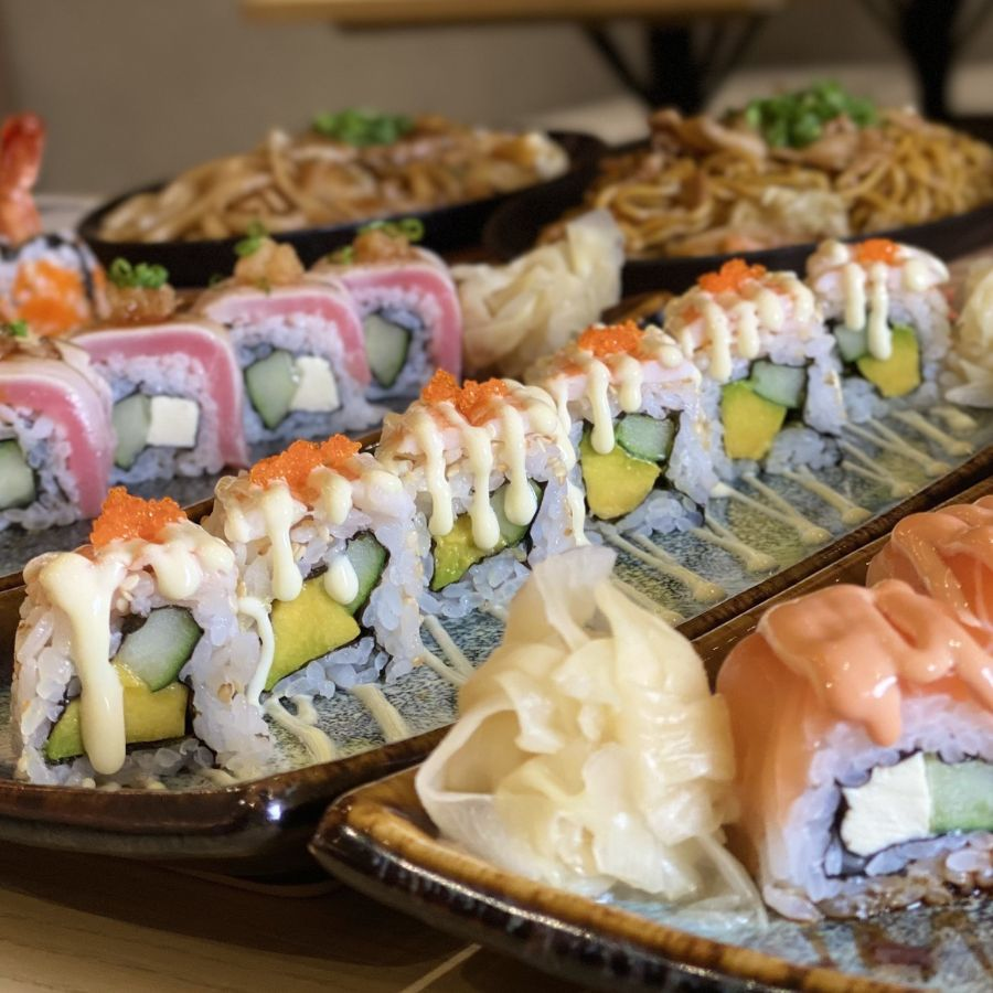 Một vài loại cuộn sushi