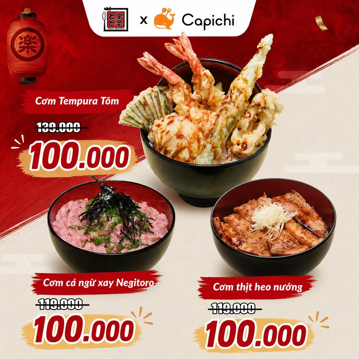 Thưởng Thức Bữa Trưa Nhật Bản Chỉ 100K